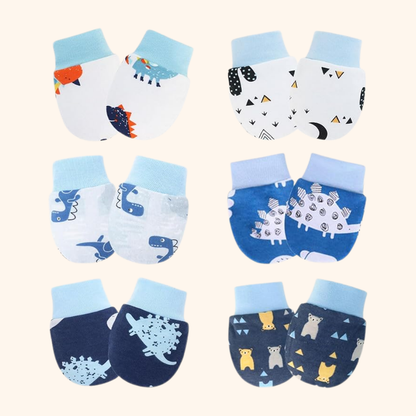 Toddla™ No Scratch Baby Mittens (6-Pack)